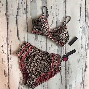 New Bathing Suit - Leopard and Pink